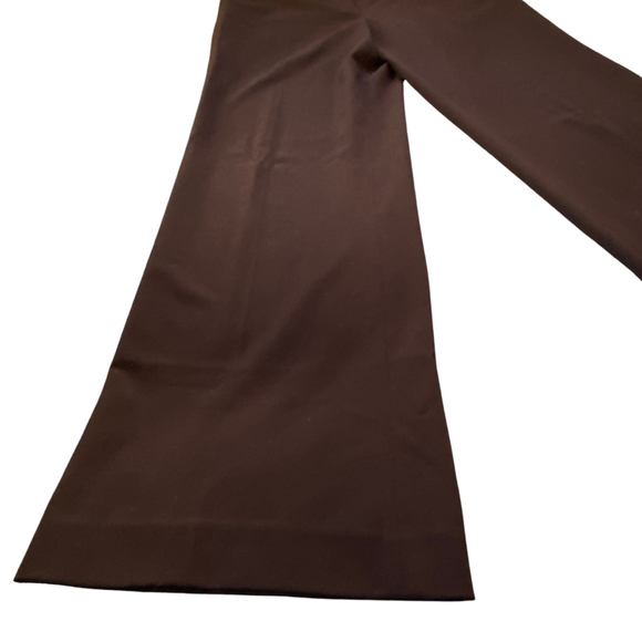 Liz Claiborne Audra Brown Wide Leg Pants Size 8 Belt Office Siren Trouser Career - Picture 6 of 16